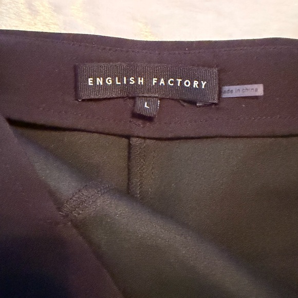 English Factory Black Skort with Overlap Design - Picture 9 of 11